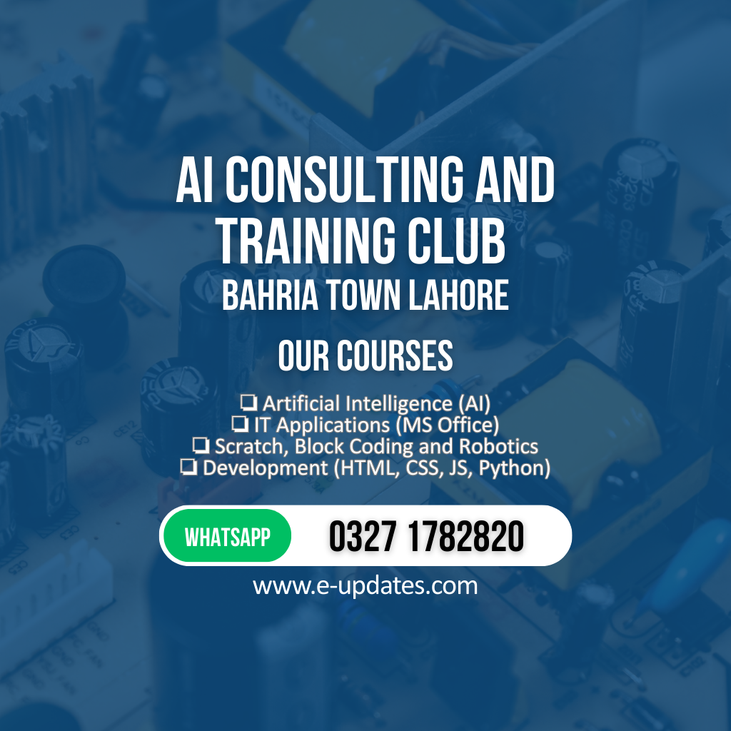 AI Course Lahore: Best Bahria Town Training